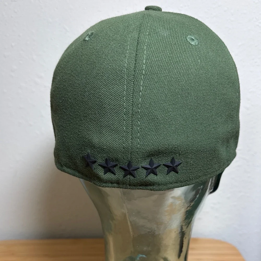 New Era Dallas Cowboys Hat Mens M/L Green Camo 39THIRTY Salute to Service Cap